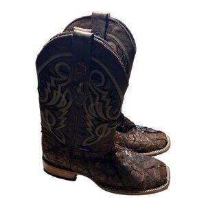 Rock’em RARE Pirarucu Hide Exotic Western Cowboy Boots